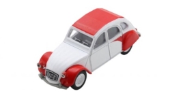 Schuco 451640016 - 1:64 - Citroen 2CV - weiß/rot
